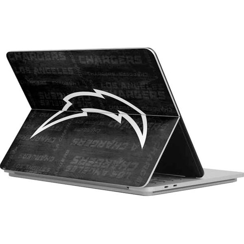 NFL Los Angeles Chargers Black & White Surface Laptop Studio Skin