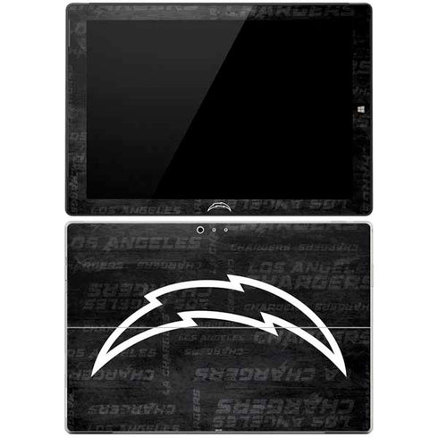 NFL Los Angeles Chargers Black & White Surface Pro 3 Skin