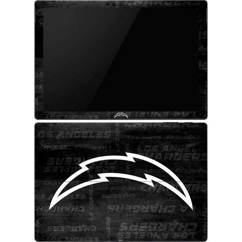 NFL Los Angeles Chargers Black & White Surface Pro 6 Skin