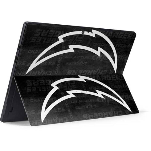 NFL Los Angeles Chargers Black & White Surface Pro 6 Skin