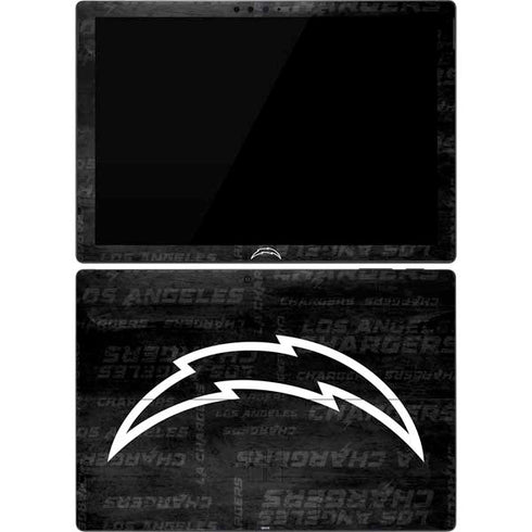 NFL Los Angeles Chargers Black & White Surface Pro 7 Skin
