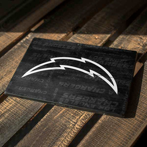 NFL Los Angeles Chargers Black & White Surface Pro 7 Skin