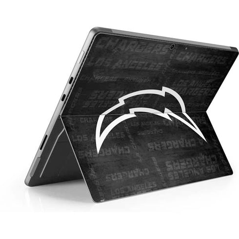 NFL Los Angeles Chargers Black & White Surface Pro 8 Skin