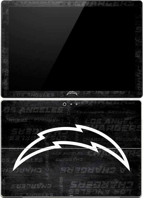 NFL Los Angeles Chargers Black & White Surface Pro (2017) Skin