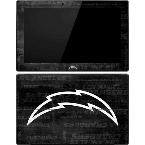 NFL Los Angeles Chargers Black & White Surface Pro Tablet Skin