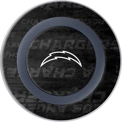 NFL Los Angeles Chargers Black & White Wireless Charger Skin