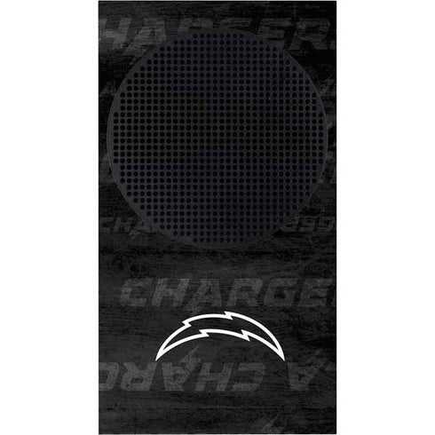 NFL Los Angeles Chargers Black & White Xbox Series S Console Skin