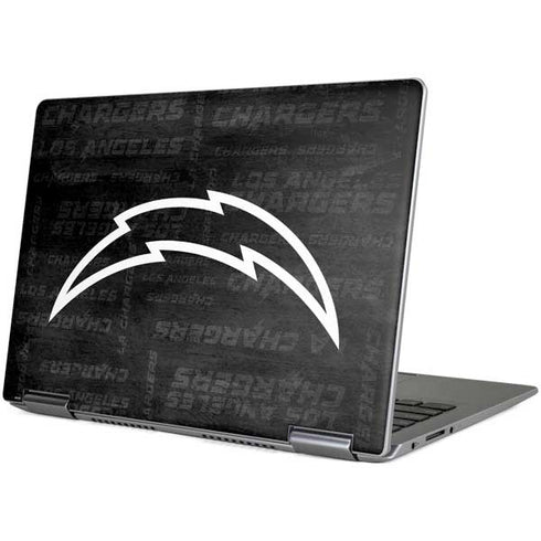 NFL Los Angeles Chargers Black & White Yoga 710 14in Skin