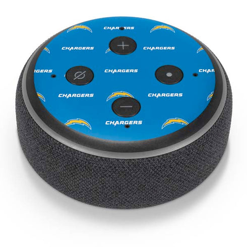 NFL Los Angeles Chargers Blitz Series Amazon Echo Dot Skin