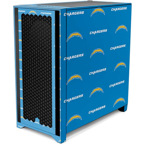 NFL Los Angeles Chargers Blitz Series Corsair 4000D Tempered Glass Mid-Tower ATX Case Skin