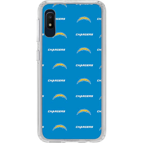 NFL Los Angeles Chargers Blitz Series Galaxy A10e Clear Case
