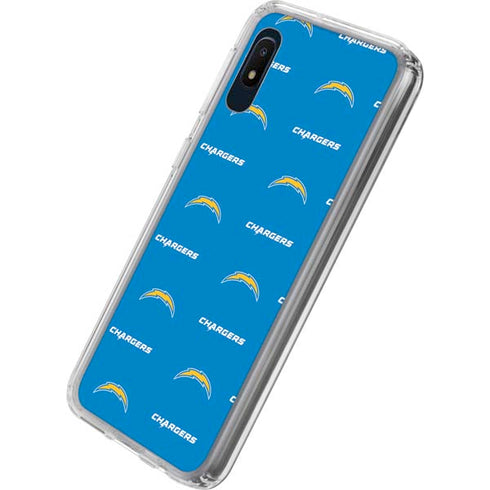 NFL Los Angeles Chargers Blitz Series Galaxy A10e Clear Case