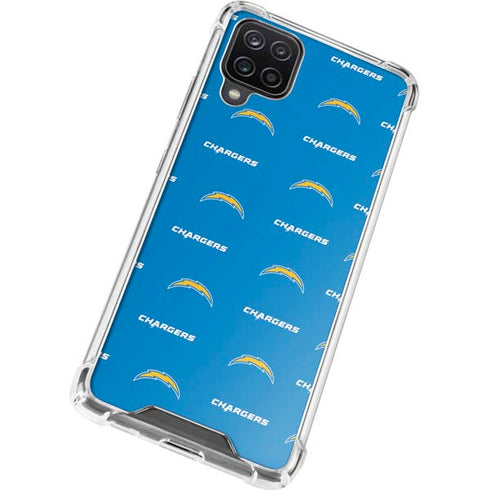 NFL Los Angeles Chargers Blitz Series Galaxy A12 Clear Case