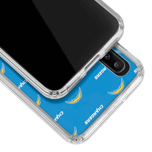 NFL Los Angeles Chargers Blitz Series Galaxy A30 Clear Case