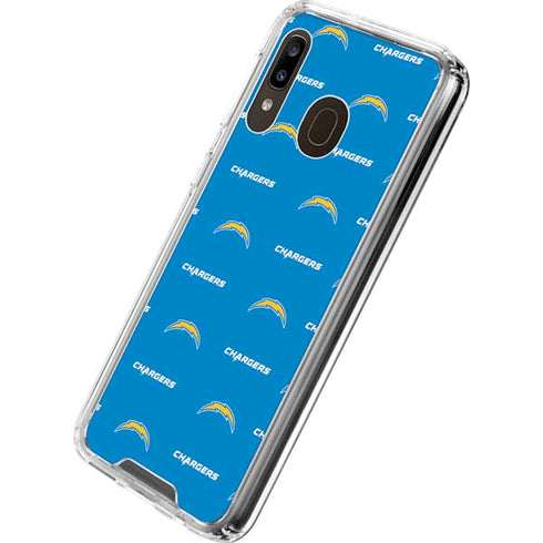 NFL Los Angeles Chargers Blitz Series Galaxy A30 Clear Case