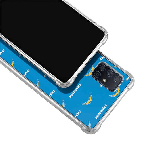 NFL Los Angeles Chargers Blitz Series Galaxy A51 5G Clear Case