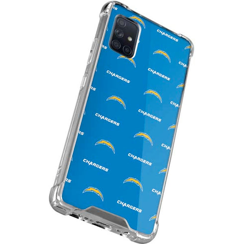 NFL Los Angeles Chargers Blitz Series Galaxy A51 5G Clear Case