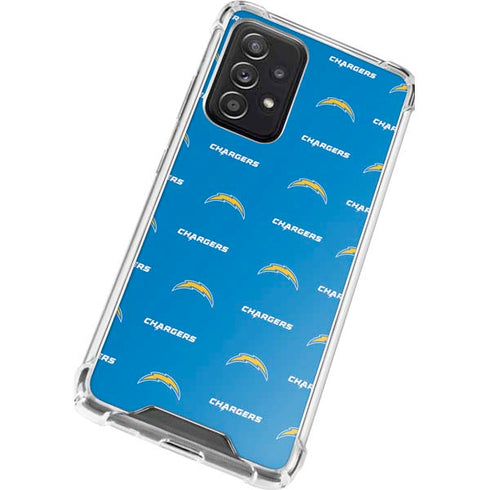NFL Los Angeles Chargers Blitz Series Galaxy A72 5G Clear Case