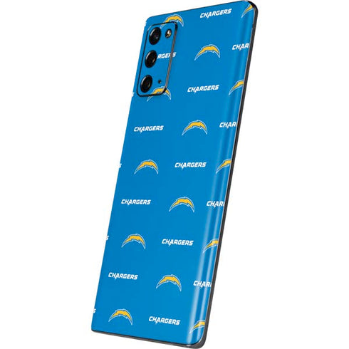 NFL Los Angeles Chargers Blitz Series Galaxy Note20 5G Skin
