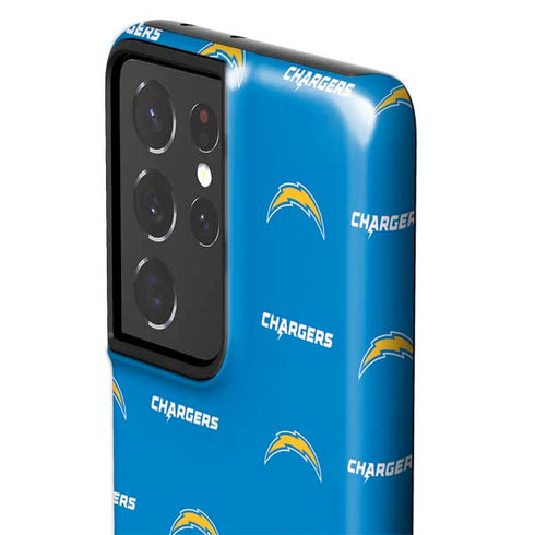 NFL Los Angeles Chargers Blitz Series Galaxy S21 Ultra 5G Pro Case
