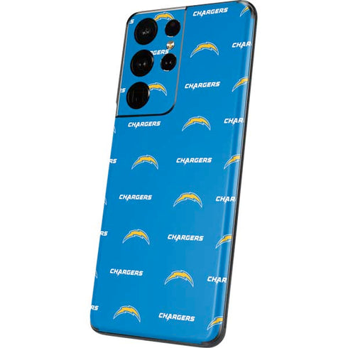 NFL Los Angeles Chargers Blitz Series Galaxy S21 Ultra 5G Skin