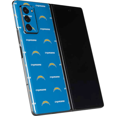 NFL Los Angeles Chargers Blitz Series Galaxy Z Fold2 5G Skin
