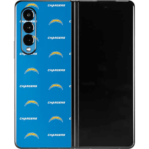 NFL Los Angeles Chargers Blitz Series Galaxy Z Fold3 5G Skin