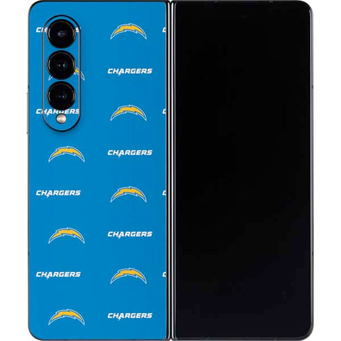 NFL Los Angeles Chargers Blitz Series Galaxy Z Fold4 5G Skin