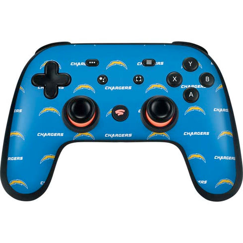 NFL Los Angeles Chargers Blitz Series Google Stadia Controller Skin