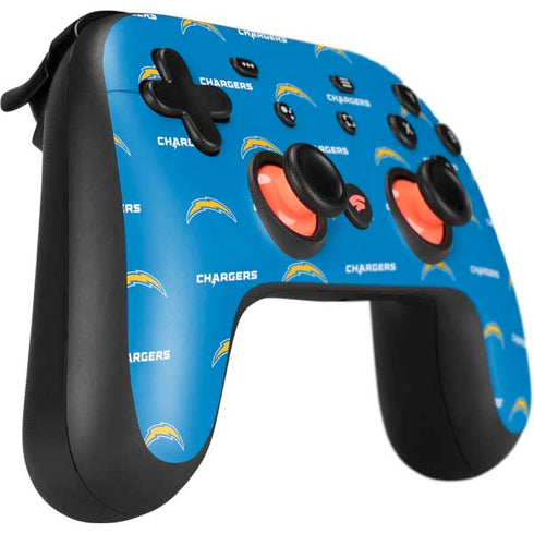 NFL Los Angeles Chargers Blitz Series Google Stadia Controller Skin