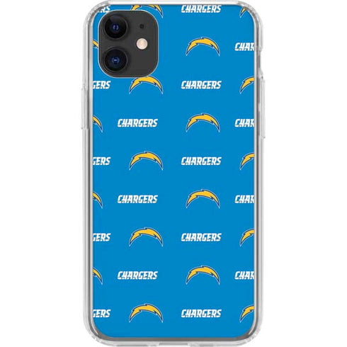 NFL Los Angeles Chargers Blitz Series iPhone 11 Clear Case