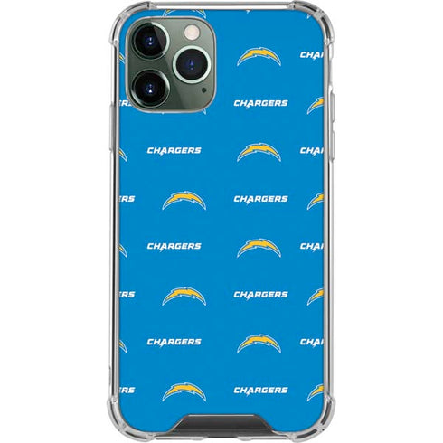 NFL Los Angeles Chargers Blitz Series iPhone 12 Pro Clear Case