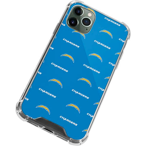 NFL Los Angeles Chargers Blitz Series iPhone 12 Pro Clear Case