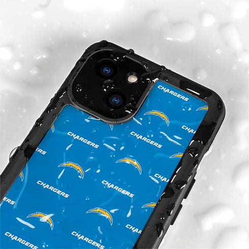 NFL Los Angeles Chargers Blitz Series iPhone 13 Mini Waterproof Case