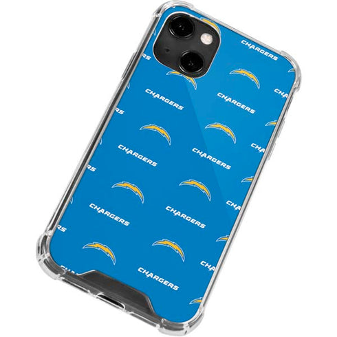 NFL Los Angeles Chargers Blitz Series iPhone 14 Clear Case