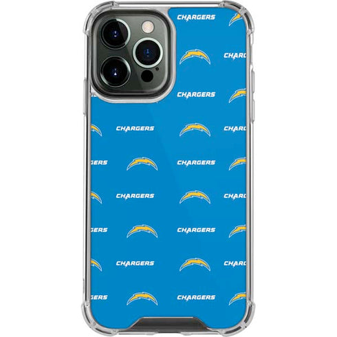 NFL Los Angeles Chargers Blitz Series iPhone 14 Pro Max Clear Case