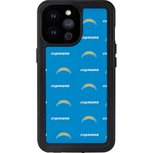 NFL Los Angeles Chargers Blitz Series iPhone 14 Pro Max Waterproof Case