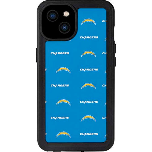 NFL Los Angeles Chargers Blitz Series iPhone 15 Plus Waterproof Case