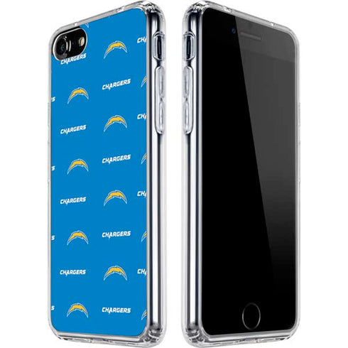 NFL Los Angeles Chargers Blitz Series iPhone SE (2nd & 3rd Gen) Clear Case