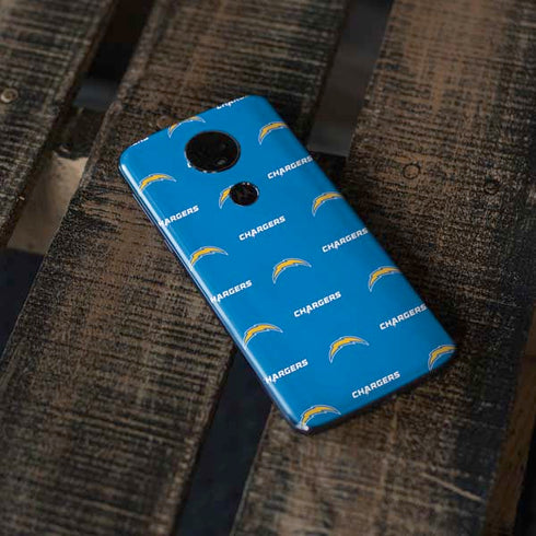 NFL Los Angeles Chargers Blitz Series Moto E5 Plus Skin