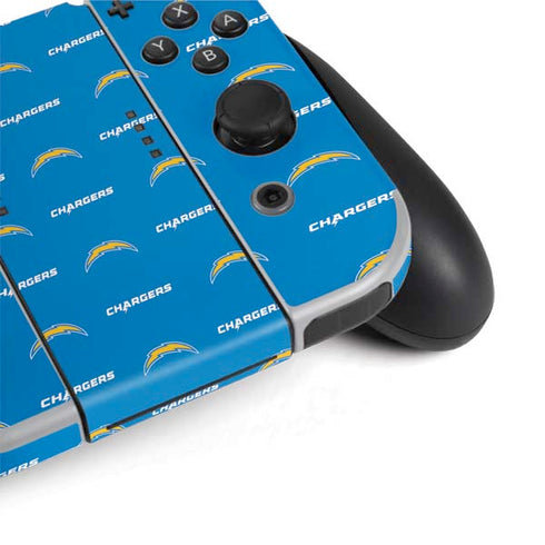 NFL Los Angeles Chargers Blitz Series Nintendo Switch OLED (2021) Skin