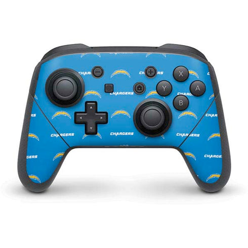 NFL Los Angeles Chargers Blitz Series Nintendo Switch Pro Controller Skin