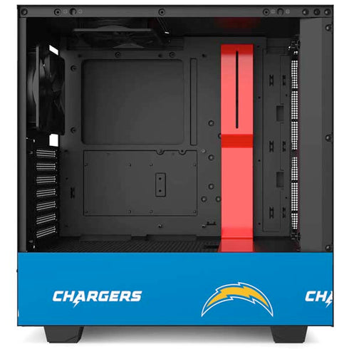 NFL Los Angeles Chargers Blitz Series NZXT H510 Compact ATX Mid-Tower Case Skin