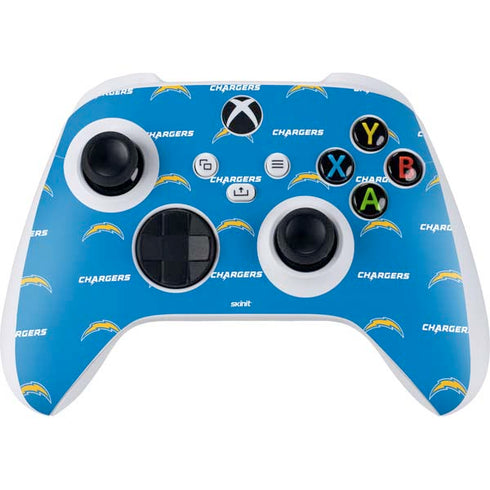NFL Los Angeles Chargers Blitz Series Xbox Series S Controller Skin