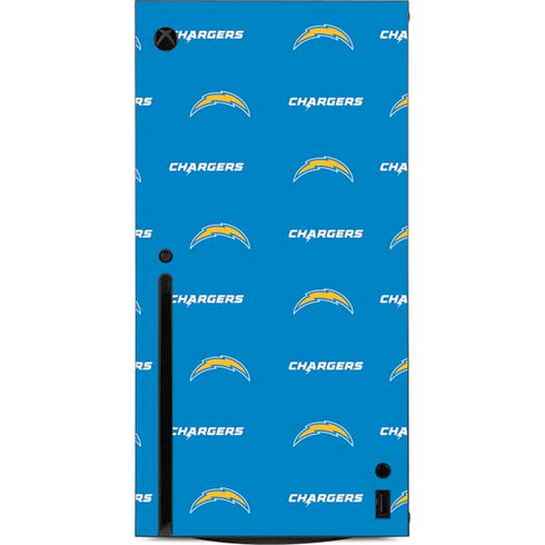 NFL Los Angeles Chargers Blitz Series Xbox Series X Console Skin