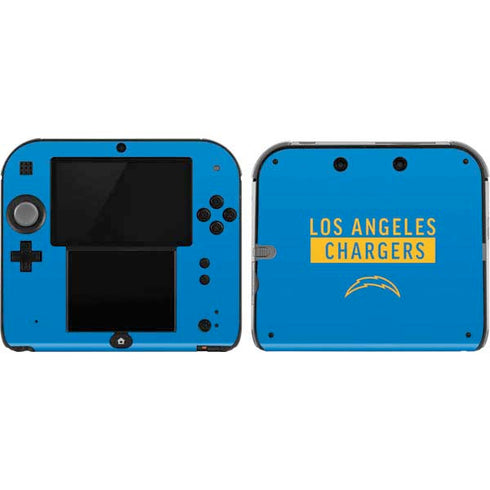 NFL Los Angeles Chargers Blue Performance Series Nintendo 2DS Skin