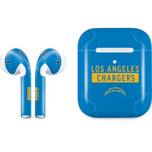 NFL Los Angeles Chargers Blue Performance Series Apple AirPods 2 Skin