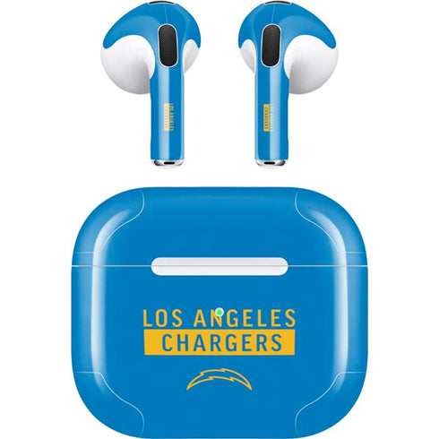 NFL Los Angeles Chargers Blue Performance Series Apple AirPods (3rd Gen 2021) Skin