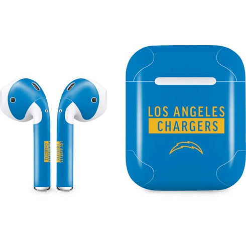 NFL Los Angeles Chargers Blue Performance Series Apple AirPods Skin
