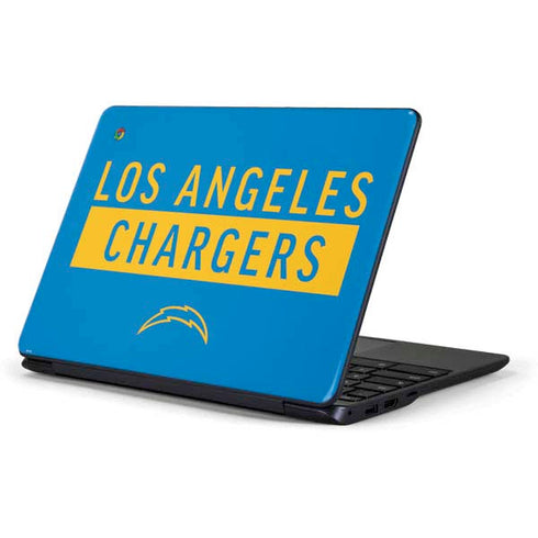 NFL Los Angeles Chargers Blue Performance Series Samsung Chromebook Skin